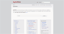 Desktop Screenshot of apfelwiki.de