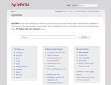 Tablet Screenshot of apfelwiki.de